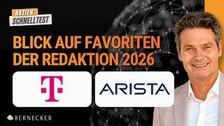 Blick auf Favoriten der Redaktion 2026! Intuitive Surgical, Alstom, Dt. Telekom & Arista Networks