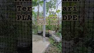 PAGAR KEBUN BERBAHAN PLASTIK HDPE