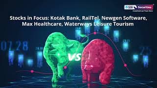 Stocks in Focus: Kotak Bank, RailTel, Newgen Software, Max Healthcare, Waterways Leisure Tourism
