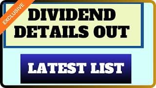 DIVIDEND DETAILS OUT || 10 Companies dividend details || Latest dividend 2026