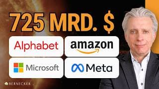 725 Milliarden Dollar: Die Investitions-Pläne von Alphabet, Amazon, Microsoft & Meta