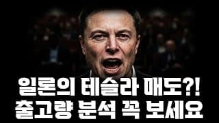 일론머스크의 테슬라 주식 매도?! 이번 4분기 출고량 및 대응법 분석 꼭 보세요!!