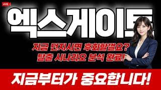 엑스게이트 주가 전망 : 지금 던지시면 후회할껄요? 탈출 시나리오 분석 완료! 지금부터가 중요합니다!